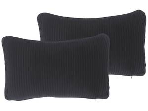 Kissen 2er Set GUDARI Schwarz - Textil - 30 x 12 x 50 cm