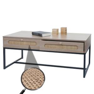 Couchtisch M41 Braun - Holzwerkstoff - Kunststoff - Holzart/Dekor - Holz teilmassiv - 107 x 45 x 51 cm