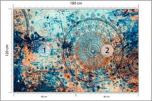 Papier Peint MANDALA Coloré Abstraction 180 x 120 x 120 cm