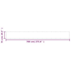 Balkon Sichtschutz 3016497-11 Weiß - Breite: 700 cm