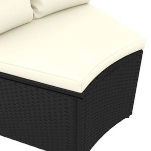 Garten-Lounge-Set Schwarz - Polyrattan - 68 x 30 x 68 cm