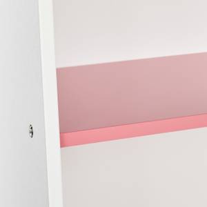 Kinderregal mit 3 Fächern Pink - Weiß - Holzwerkstoff - 40 x 88 x 30 cm