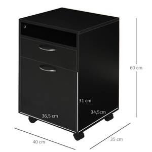 Aktenschrank 836-027V90BK Schwarz