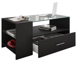 Sofatisch Couchtisch Schublade Tindala Schwarz