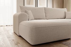 Ecksofa OVO Beige - Ecke davorstehend links - Ottomane davorstehend links