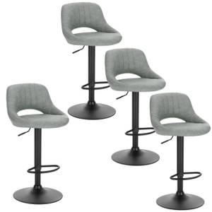 Barhocker Bernd (4er Set) Grau