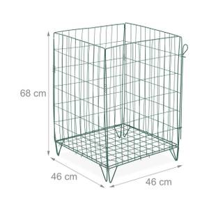 Composteur de jardin en métal Vert - Métal - 46 x 68 x 46 cm