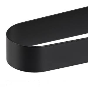 Porte-serviettes inox noir Noir - Métal - 36 x 4 x 6 cm