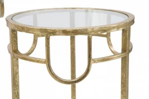 Couchtisch-Trio Gold - Metall - 33 x 70 x 33 cm