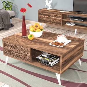 Couchtisch Leka Braun - Holzwerkstoff - 60 x 37 x 90 cm