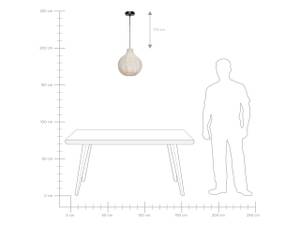 Lampe suspension GUAVA Beige - Fibres naturelles - 33 x 215 x 33 cm