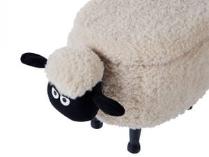 Pouf animal SHEEP Beige - Noir - Crème - Chêne clair