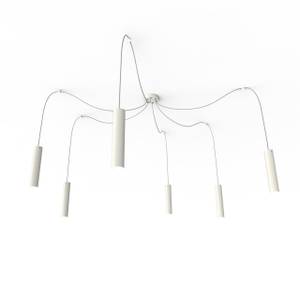 Suspension Medusa Gris clair brillant - Blanc