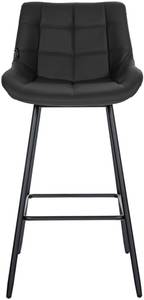 Tabouret de bar Weston Noir - Cuir synthétique