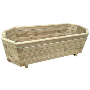 Garten-Hochbeet Braun - Massivholz - Holzart/Dekor - 100 x 31 x 40 cm