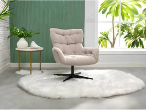 Fauteuil pivotant OPHELIE Beige