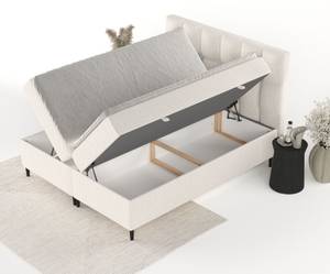 Premium Boxspringbett Ombre Creme - Breite: 160 cm