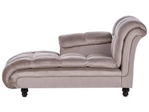 Chaiselongue LORMONT Braun - Taupe - Armlehne davorstehend links - Ecke davorstehend rechts