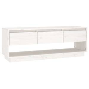 TV-Schrank D621 Weiß - Massivholz - 34 x 40 x 111 cm