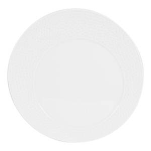 Assiette plate Ellipse  x6 Blanc - Porcelaine - 28 x 3 x 28 cm