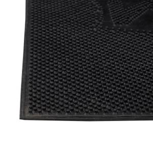 Gummi Fußmatte WELCOME Schwarz - Kunststoff - 60 x 1 x 40 cm