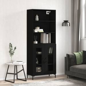 Highboard DE4939 Schwarz - Holzwerkstoff - 34 x 180 x 70 cm