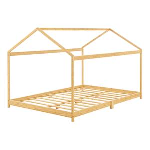 Lit cabane Vindafjord d'enfant bambou 200 x 140 cm