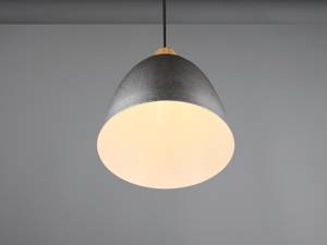 LED Pendelleuchte Ø25cm Metall Silber Silber