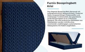 Boxspringbett Krisi Marineblau