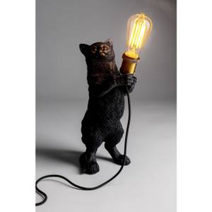 Lampe chat noir Noir - Matière plastique - 18 x 41 x 21 cm