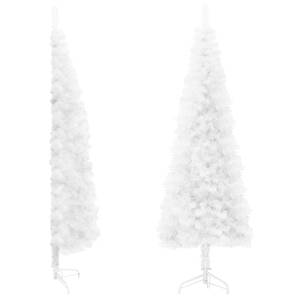 Demi-arbre de noël artificiel Blanc - 61 x 240 x 61 cm