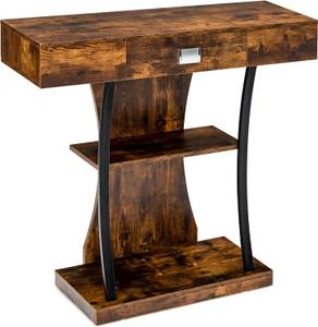 Table de Console VH32710 Marron - Bois manufacturé - 30 x 88 x 91 cm