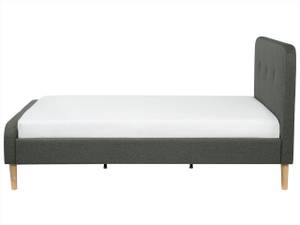 Doppelbett RENNES Dunkelgrau - Grau - Eiche Hell - 192 x 112 x 220 cm