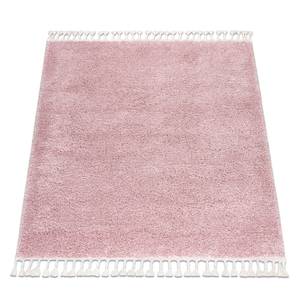 Tapis Berber Carré 9000 Rose Franges 120 x 120 cm