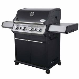 Gasgrill S-418 Schwarz inkl. Drehspieß Schwarz - Metall - 153 x 119 x 64 cm