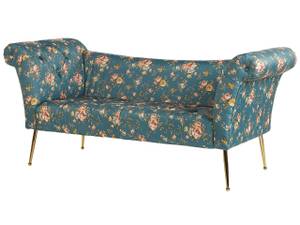 Chaise longue NANTILLY Bleu - Doré