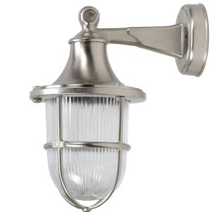 Wandlampe SANTORIN Graumetallic - Silber - 14 x 27 x 22 cm