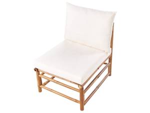 Set de jardin CERRETO Blanc crème - Chêne clair - Blanc - 67 x 187 cm - 1 set