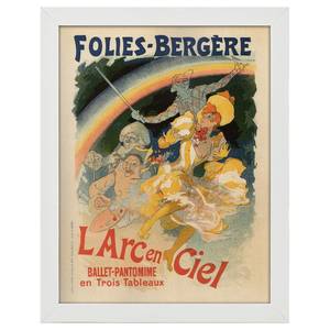 Bilderrahmen Poster Folies Bergére Weiß