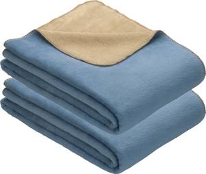 Wohndecke 2er-Pack 156392 Hellblau - Sandeiche Dekor - 150 x 200 cm