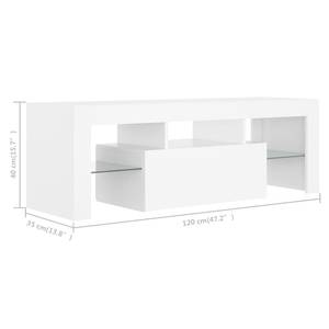 TV-Schrank 3008757 Weiß - Holzwerkstoff - 35 x 40 x 120 cm