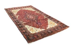 Bidjar - 244x146cm Rot - Naturfaser - 146 x 1 x 244 cm