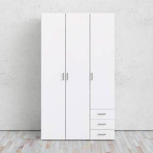 l' armoire Spell Blanc - En partie en bois massif - 116 x 200 x 50 cm