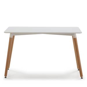 Table à manger Aroa, 120x60 cm Blanc - Bois manufacturé - 120 x 74 x 60 cm