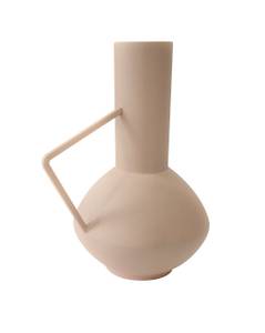 Krugvase Yara Beige - Metall - 17 x 21 x 17 cm