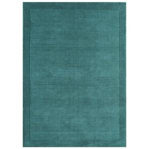 Tapis uni pure laine tufté CANDY Bleu - 80 x 150 cm