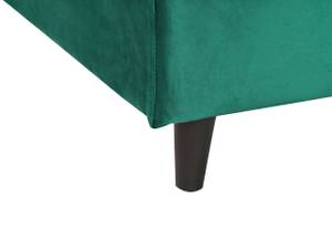 Lit double FITOU Vert foncé - Vert - Largeur : 150 cm