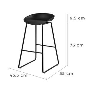 Tabouret de bar Yoshi (Lot de 2) 47 x 84 cm