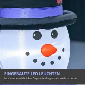 Weihnachtsdeko Schneemann 844-169 Weiß - Textil - 55 x 120 x 100 cm