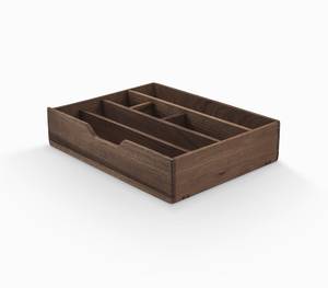 Stifte Organizer Reka Braun - Massivholz - Holzart/Dekor - 28 x 6 x 17 cm